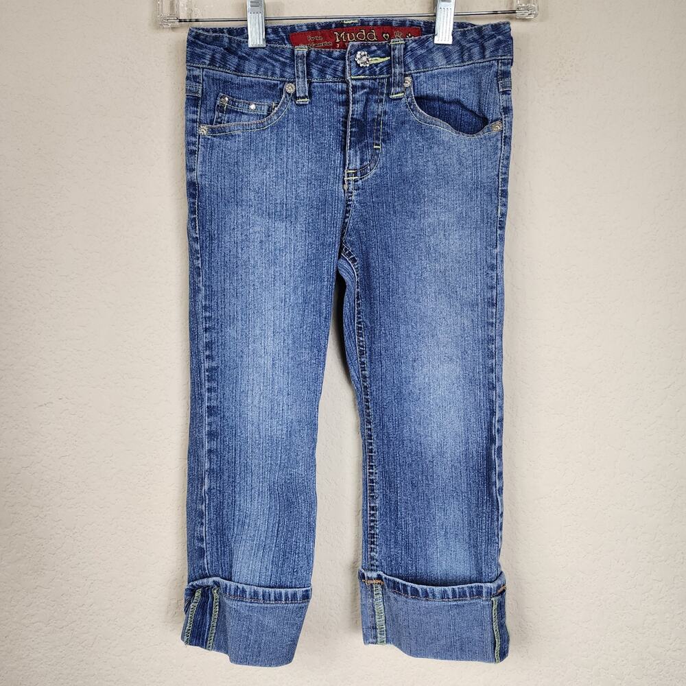 Vintage Mudd Size 7 Girls Kids Blue Denim Jeans